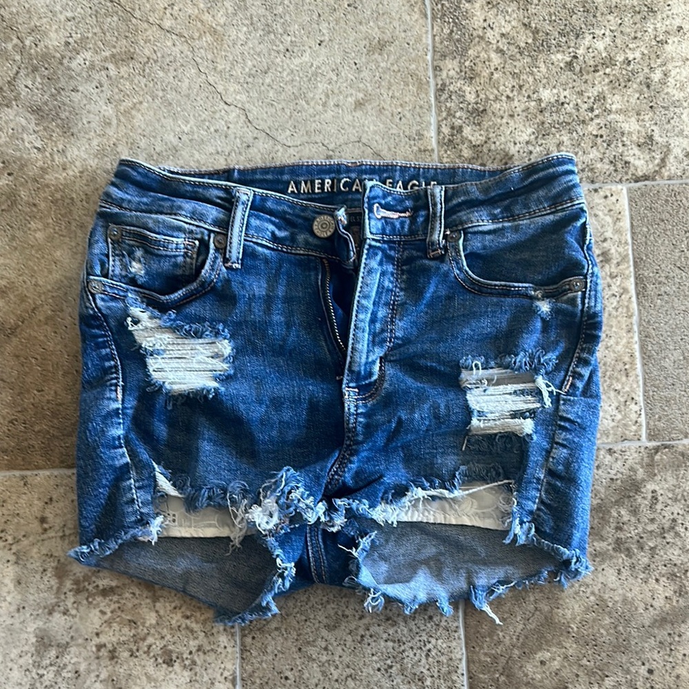 American Eagle Distressed Denim Shorts